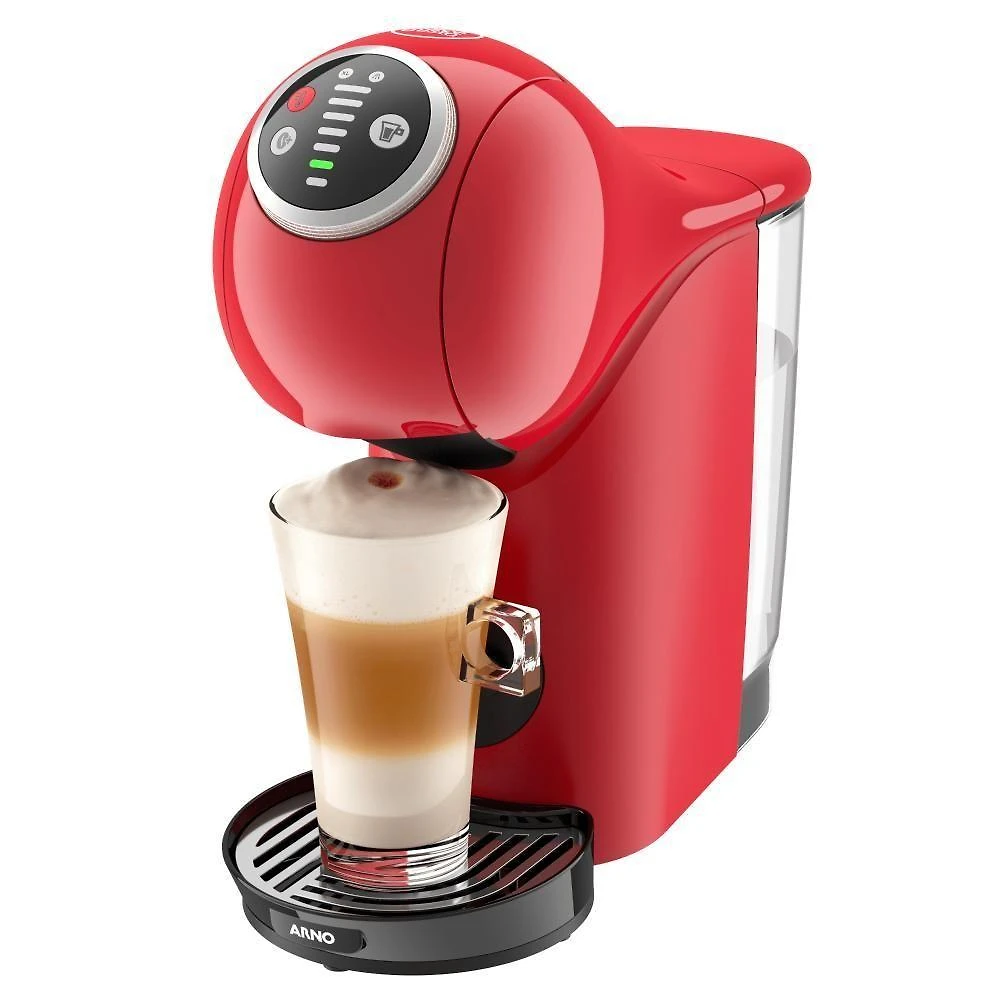 Cafeteira de Cápsulas Dolce Gusto Genio S Plus Vermelho com Função Extragrande 220V