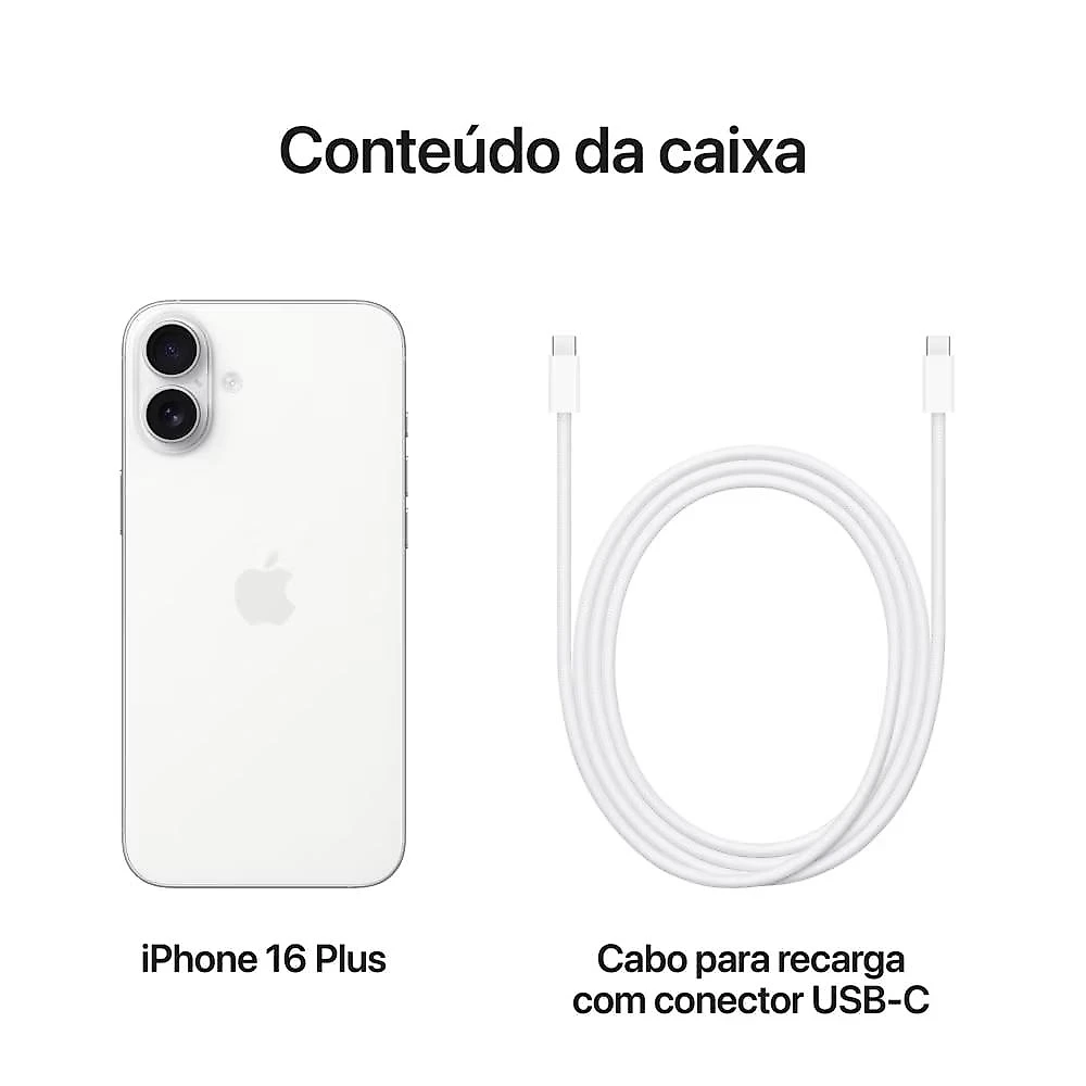Apple iPhone 16 Plus 512GB Branco
