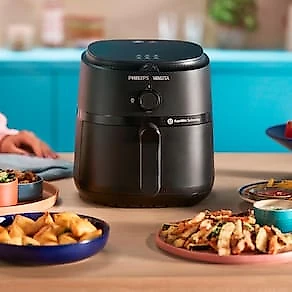 Fritadeira Airfryer Philips Walita Série 1000 XL 6,2L 1700W Grelha Removível Preto 110V