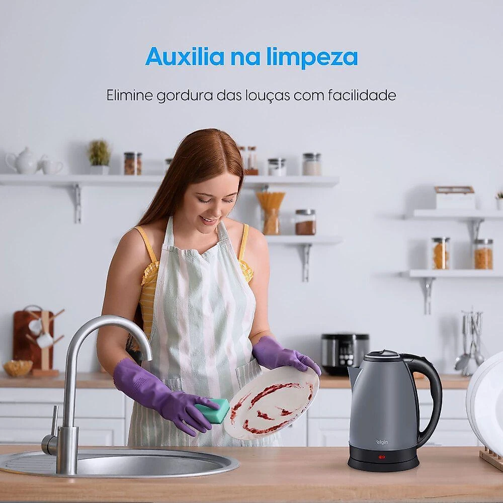 Chaleira Elétrica Elgin Lunar 2L Inox 220V