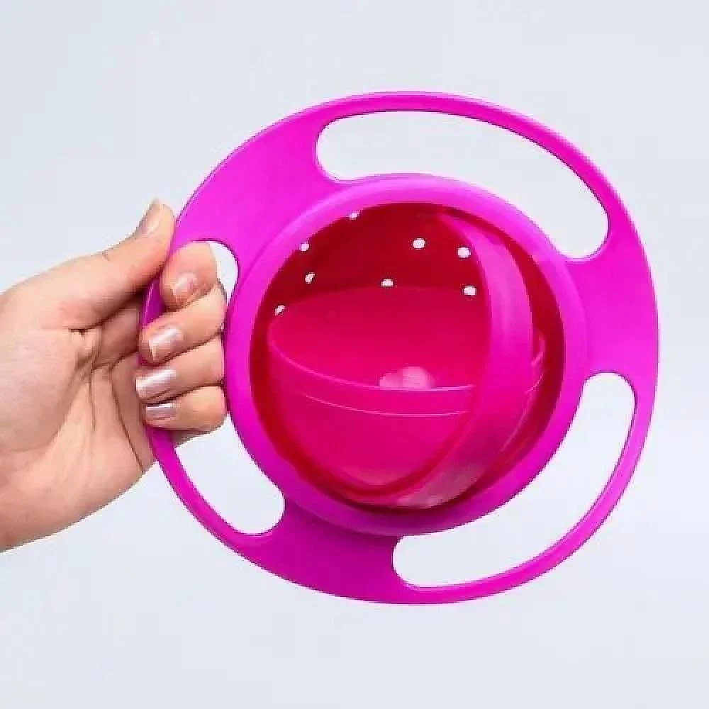 Comedouro Pet Yeet Giratório Anti-sujeira para Cães e Gatos Plástico 17cm 1 Unidade