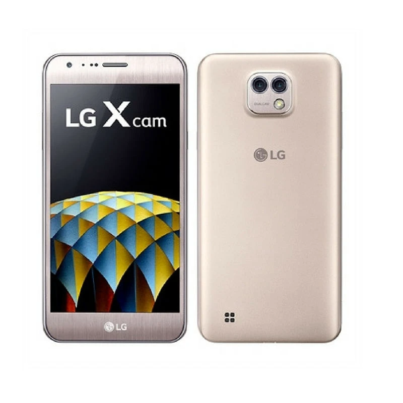 Miniatura Smartphone LG X Cam, Dual Chip, Dourado, Tela 5.2, 4G