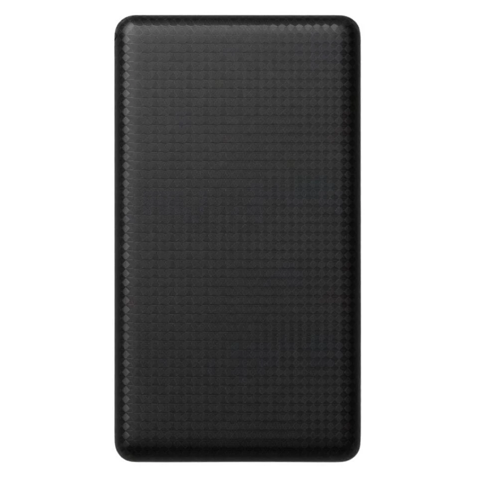 Power Bank MDM Slim Portátil com Textura Carbono Acabamento Preto Fosco 1 Unidade