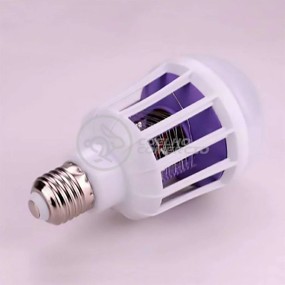 Lâmpada Luz Led Branco 15w Atrai Choque Mosquito