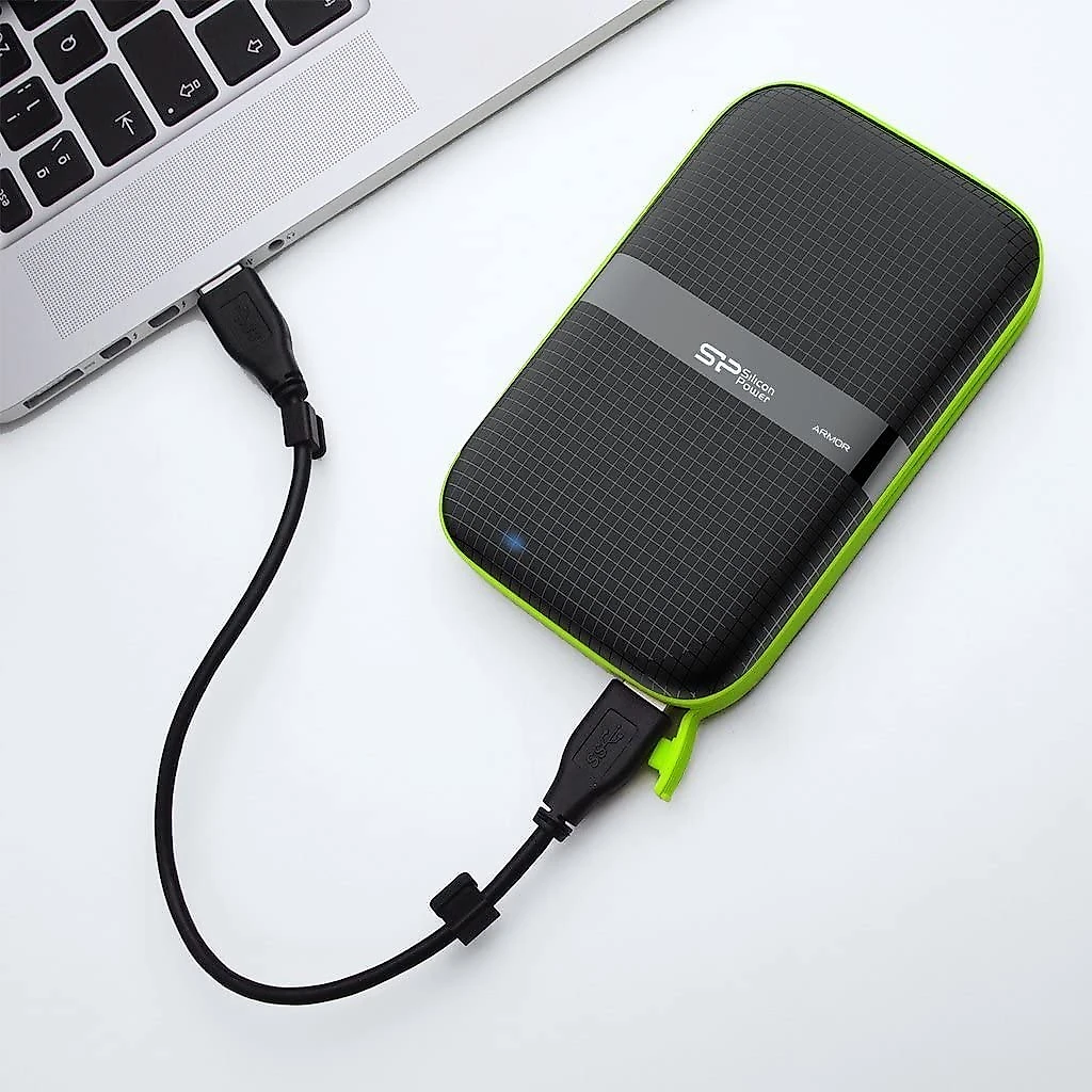 SP Silicon Power Disco Rígido Externo, á prova de choque IPX4, 2TB- A60-USB 3.1- Gen1 p/PC Mac Xbox e PS4.