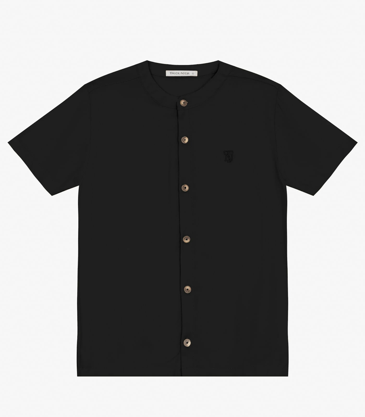 Camisa Masculina em Viscose Sarjada Trick Nick Preto