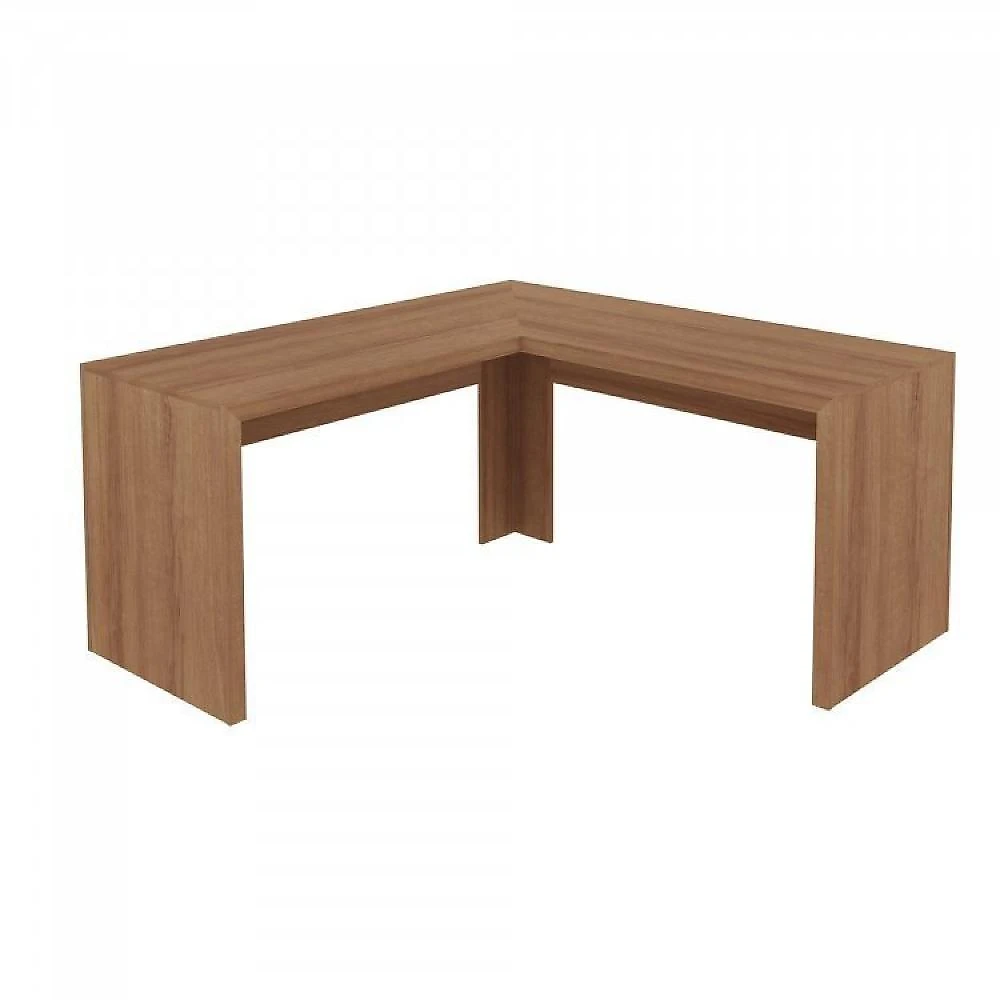 Kit 4 Peças com 1 Mesa em L 1 Balcão 1 Gaveteiro 1 Estante Espresso Móveis Conjunto Home Office 4 Peças com 1 Mesa em L 1 Balcão 1 Gaveteiro 1 Estante Espresso Móveis Amendoa