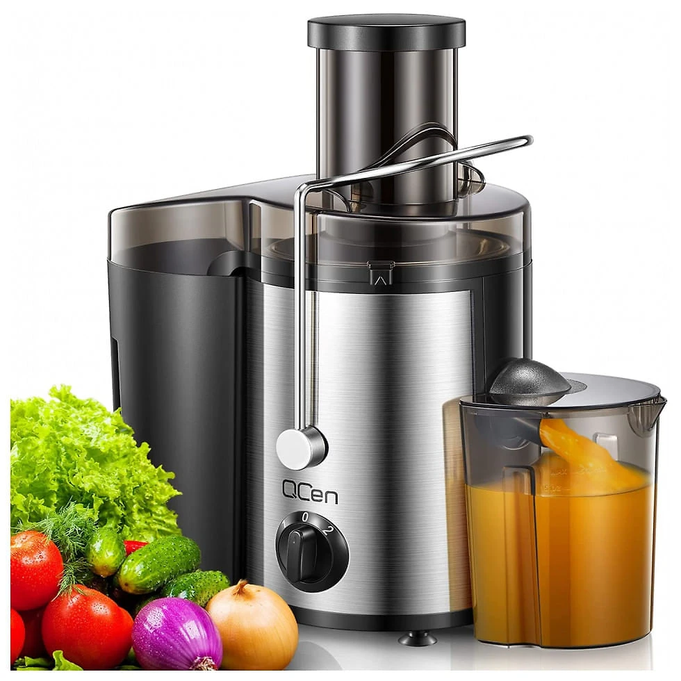 Centrifuga de Frutas e Vegetais com 2 Velocidades, 110V 500W, QCen, Azul