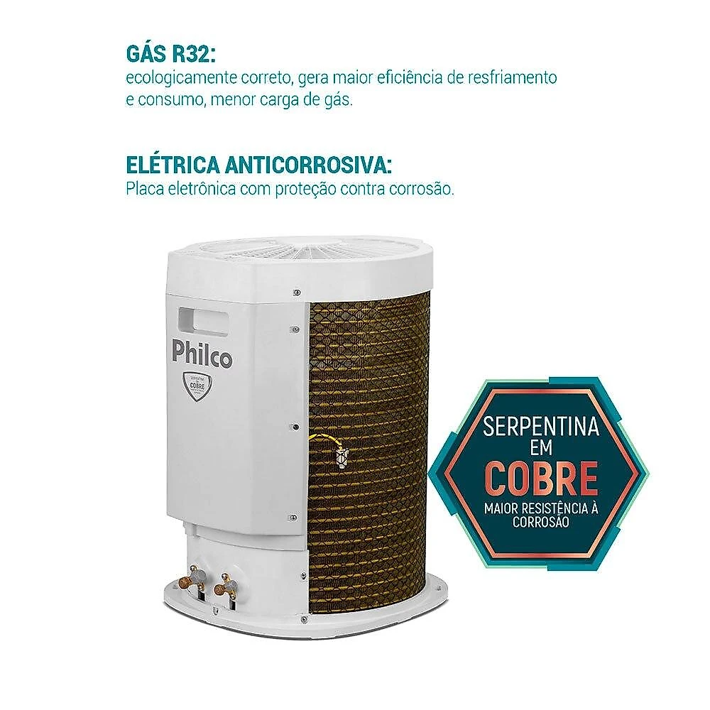 Ar Condicionado Split 24 000 Btus Philco Eco Inverter PAC24QC, Quente e Frio 220 Volts Ar Condicionado Split 24000 Btus Philco Eco Inverter PAC24QC, Quente e Frio 220 Volts