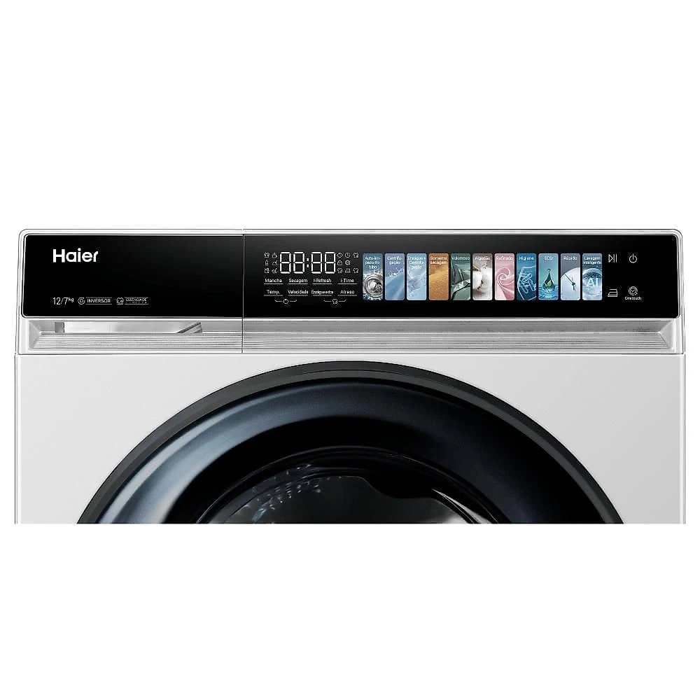 Lava e Seca Haier 12 Kg Series X7 Essence Wash Color AI Branca HWD120 127V