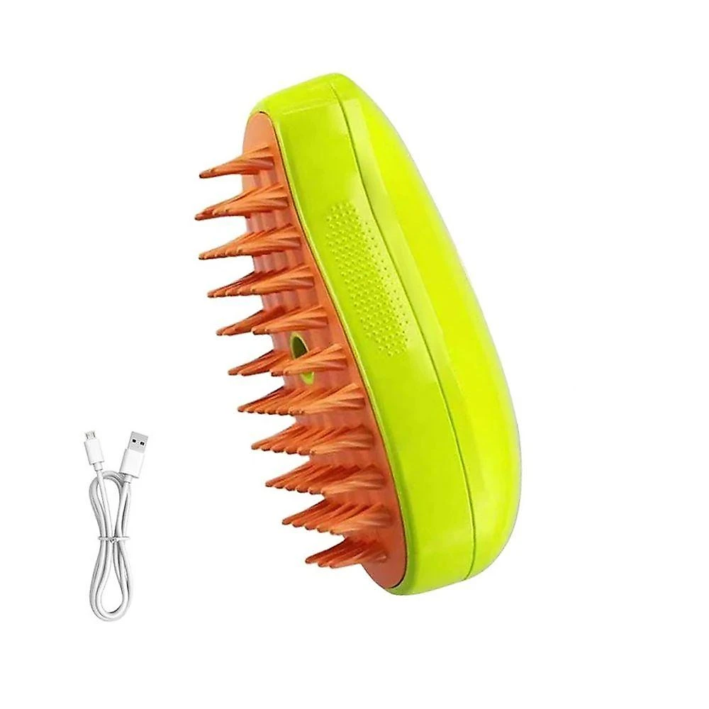 Escova A Vapor Pet Cao Gato Cachorro Bateria Recarregavel Eletrica Remove Pelo Animal De Estimaçao Higiene Limpeza