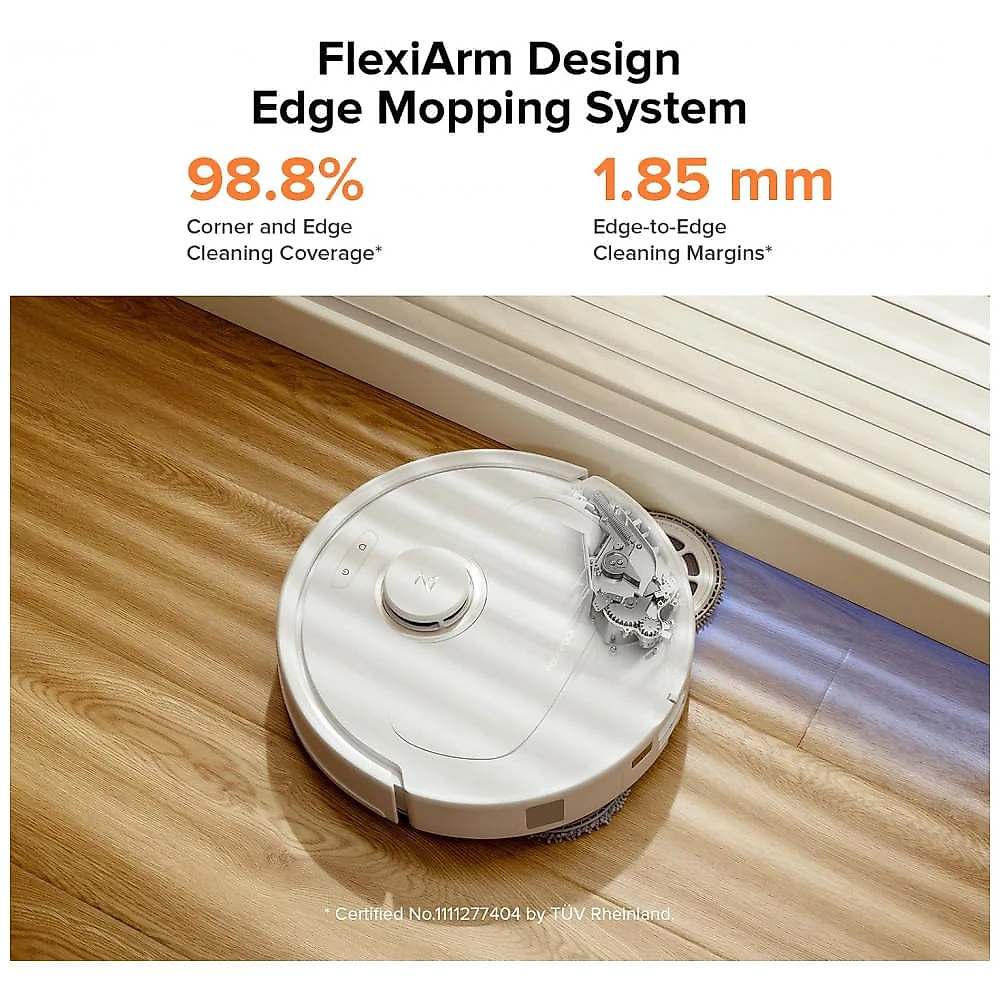 Robô Aspirador Roborock Qrevo Pro 2-em-1 Mop FlexiArm Sucção 7.000 Pa Branco