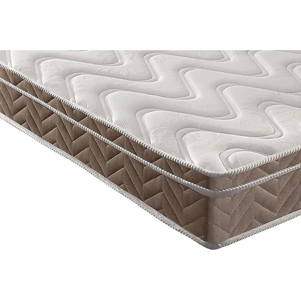 Cama Box Baú King: Colchão Espuma D33 Paropas Confort Ultra Firme + Base Crc Suede Brown (193x203)