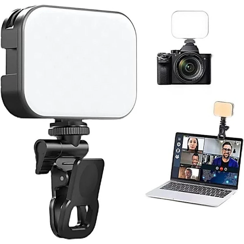 Luz de Preenchimento LED RGB Lucacell AY-83 para Câmera Celular e Notebook com Iluminação Ajustável