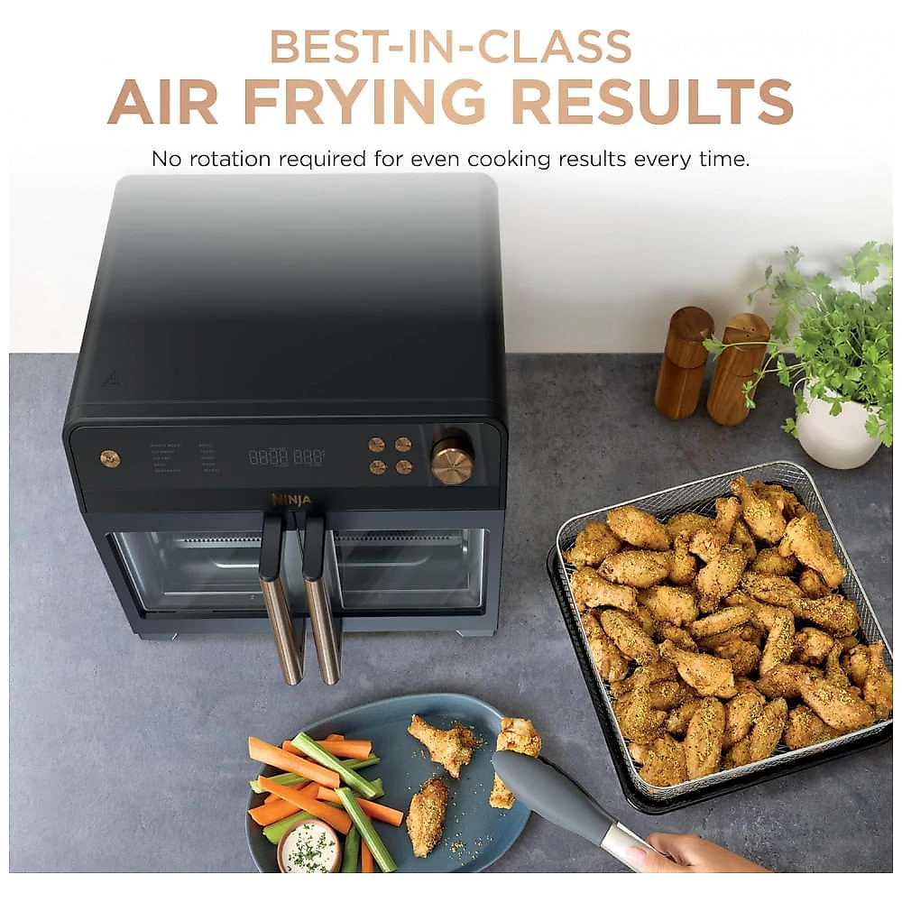Forno Air Fryer Ninja French Door Premier 10 em 1 Porta Dupla 19,2 L Preto FO101BK