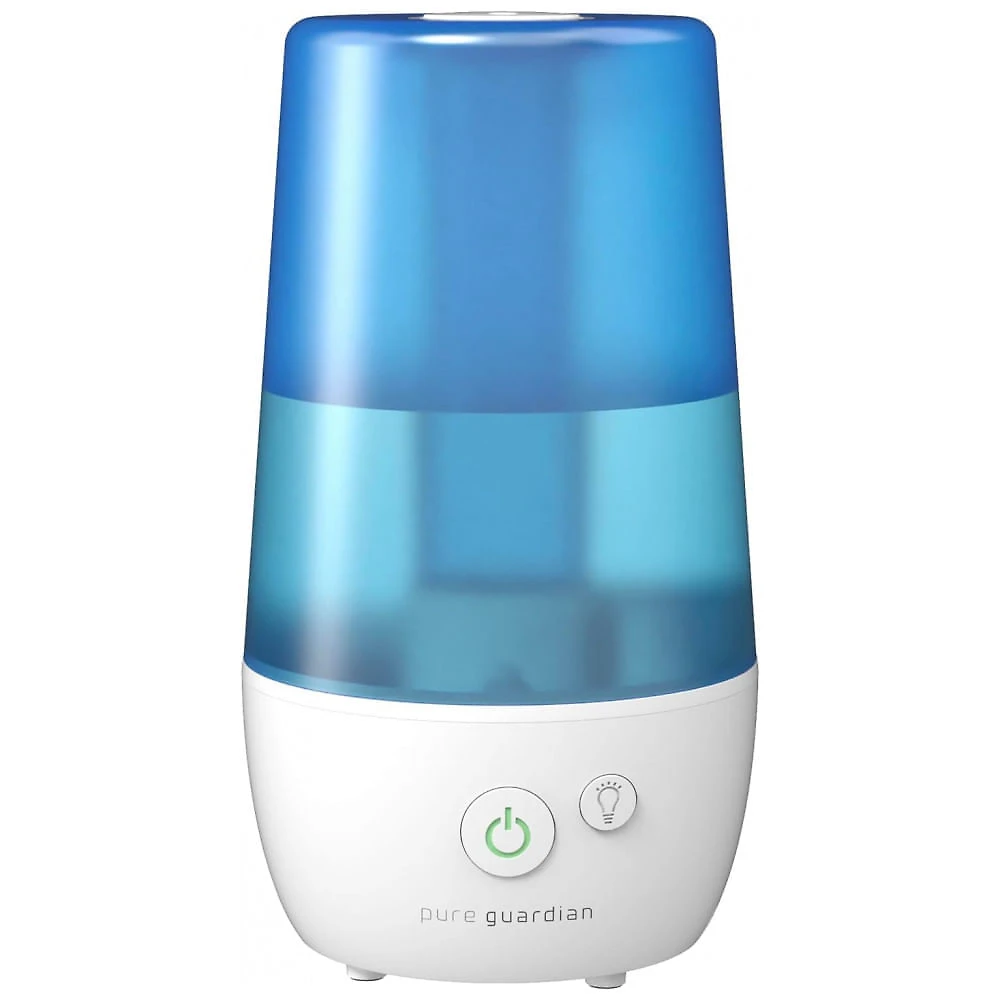Umidificador Ultrassônico de Névoa Fria 70H de Ação, 1,7 Litros, Cobertura 29m2, 110V, Pure Guardian H965AR, Branco