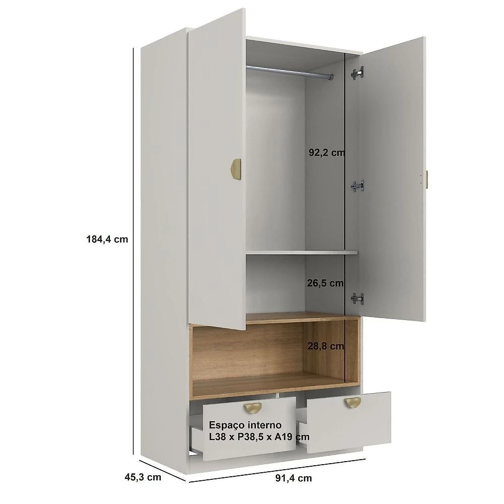 Quarto Infantil com Cama Solteiro Montessoriana com Iluminação Led e Guarda-roupas Lille Arenas
