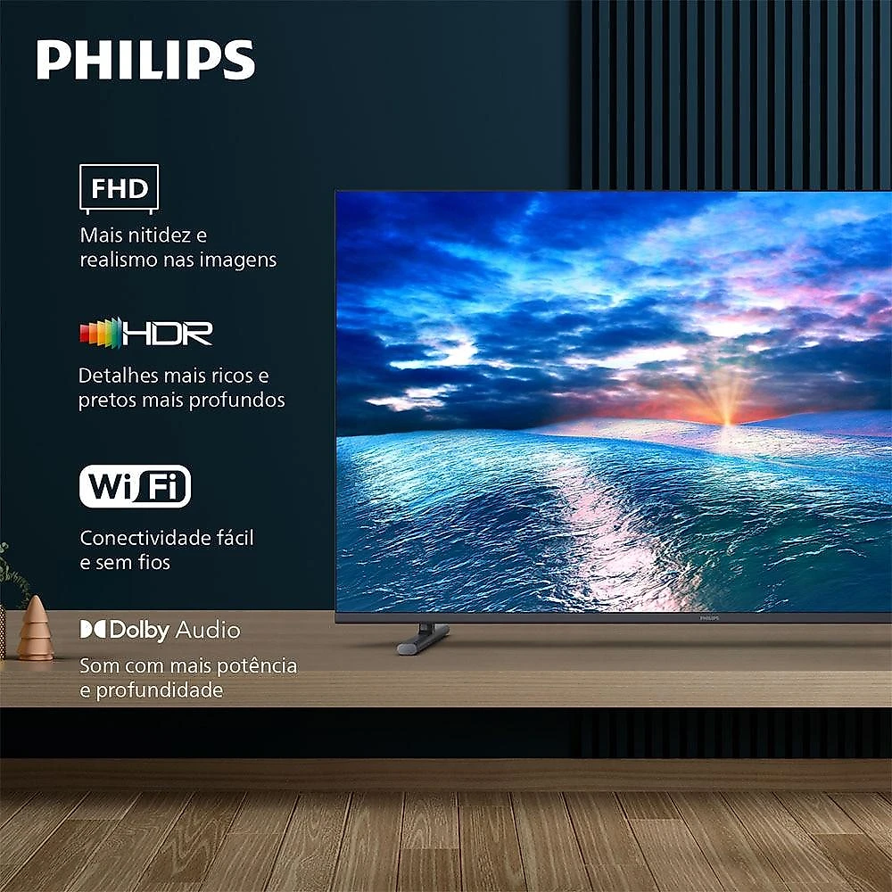 Smart TV LED 43 Polegadas Philips Full HD - PFG6910/78