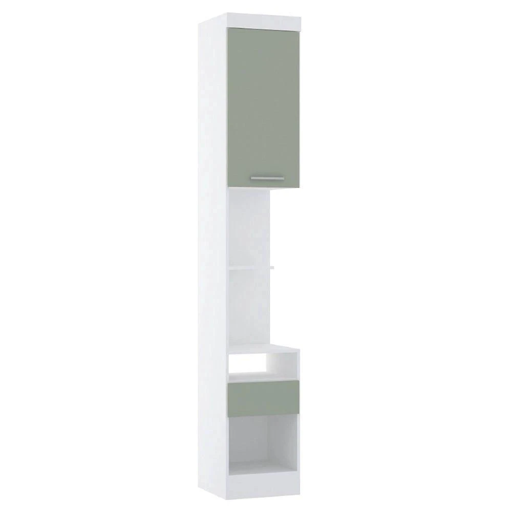 Mesa De Cabeceira Alta 38cm 1 Porta E 1 Gaveta Alpes Luciane Móveis