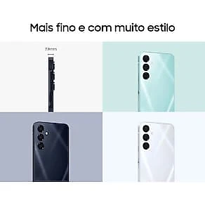 Smartphone Samsung Galaxy A16 5G Azul Escuro, 128GB, 4GB RAM, Câmera de até 50MP, Tela 6.7", NFC, IP54, Bateria 5000 mAh e Processador Exynos 1330