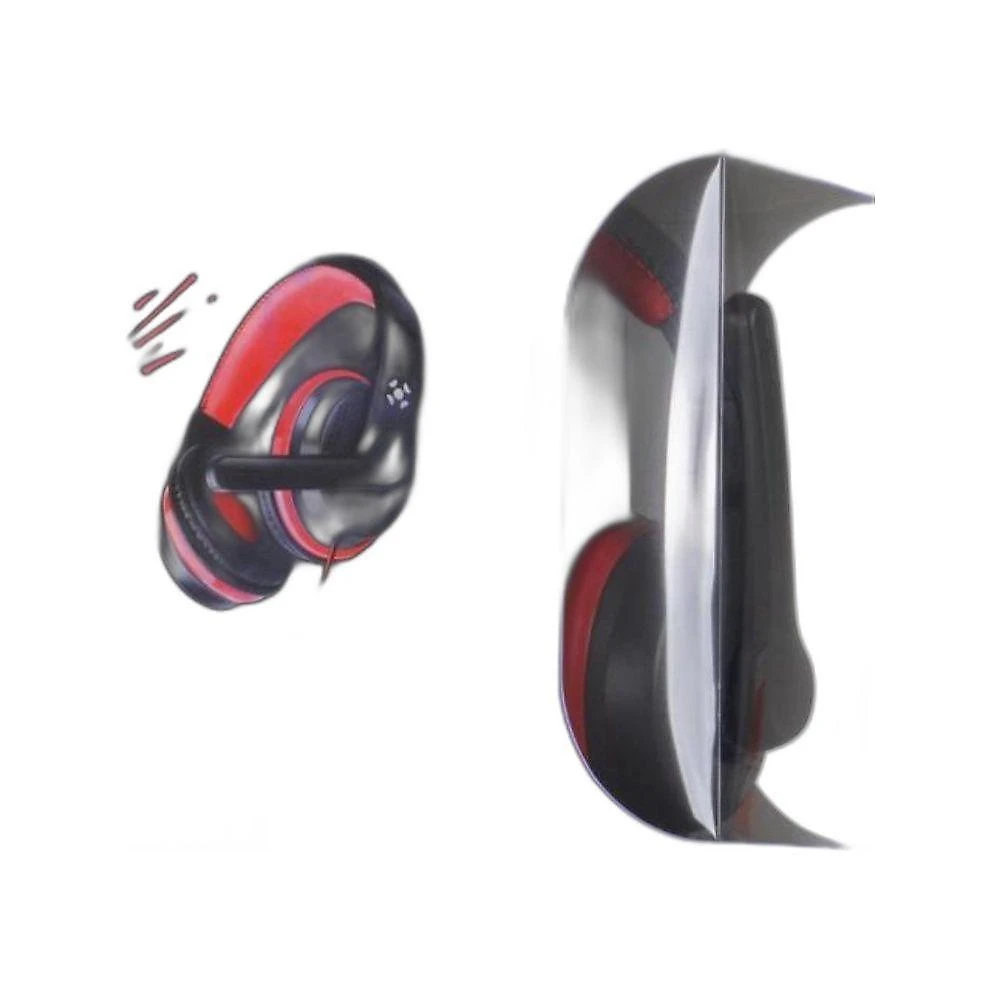 Headset Gamer Fortrek Spider Black P3 com Controle Preto-Vermelho
