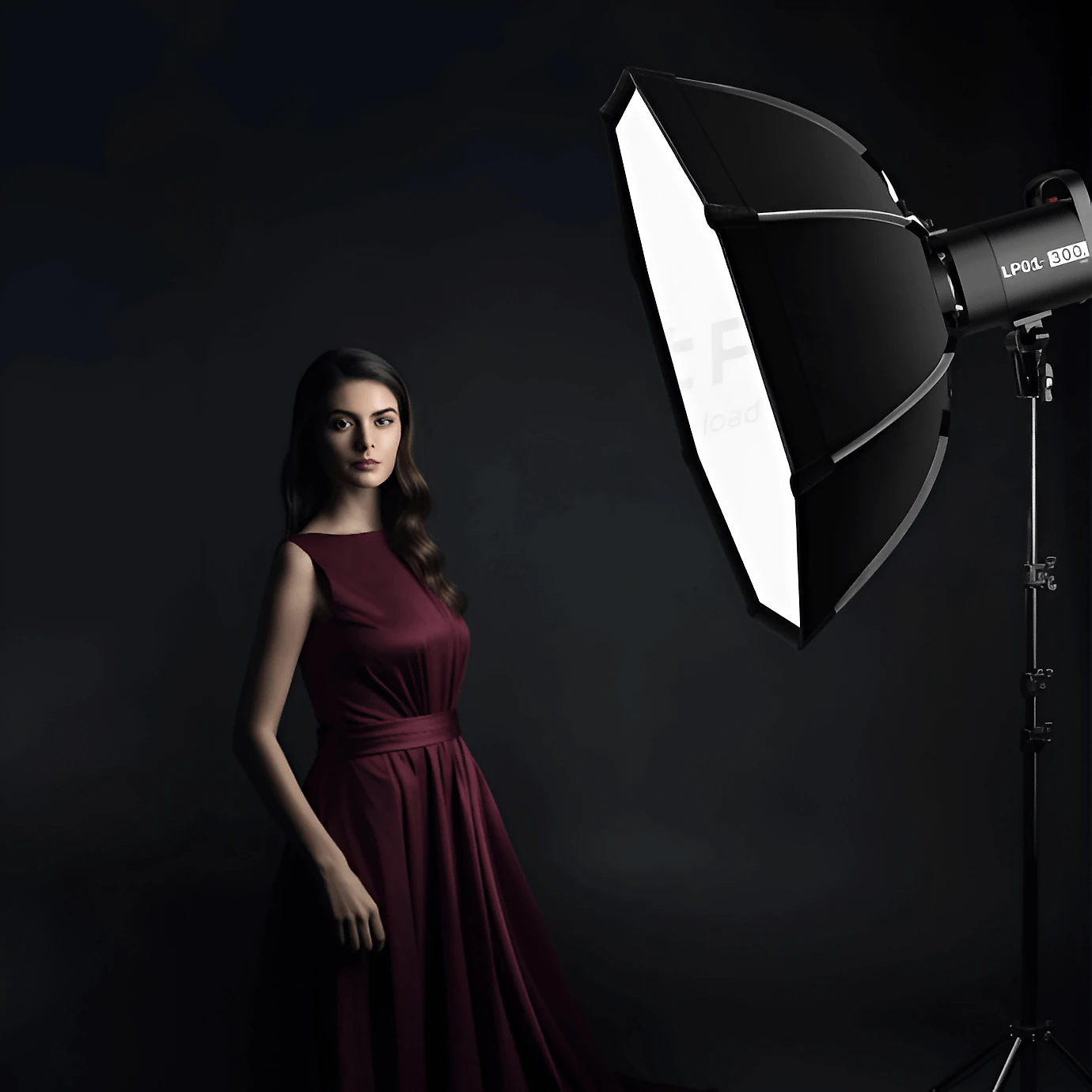 Softbox Octagonal RZD55 Bowens 55cm com Grade Montagem Rápida