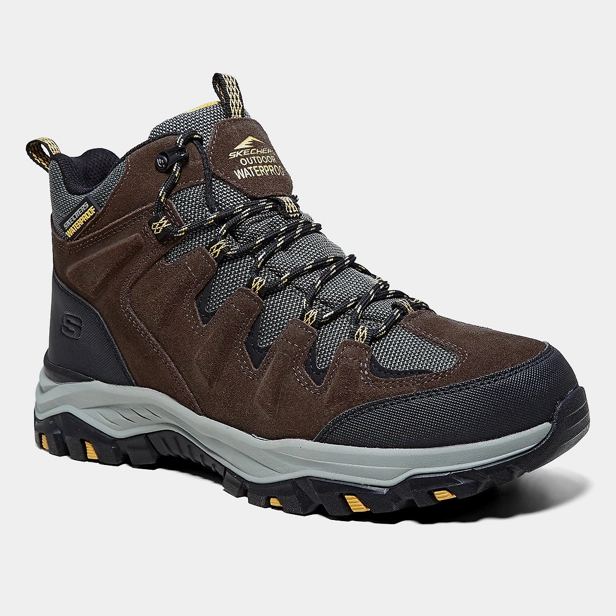 Miniatura Bota Couro Skechers Rickter Branson Masculina Terracota - 38