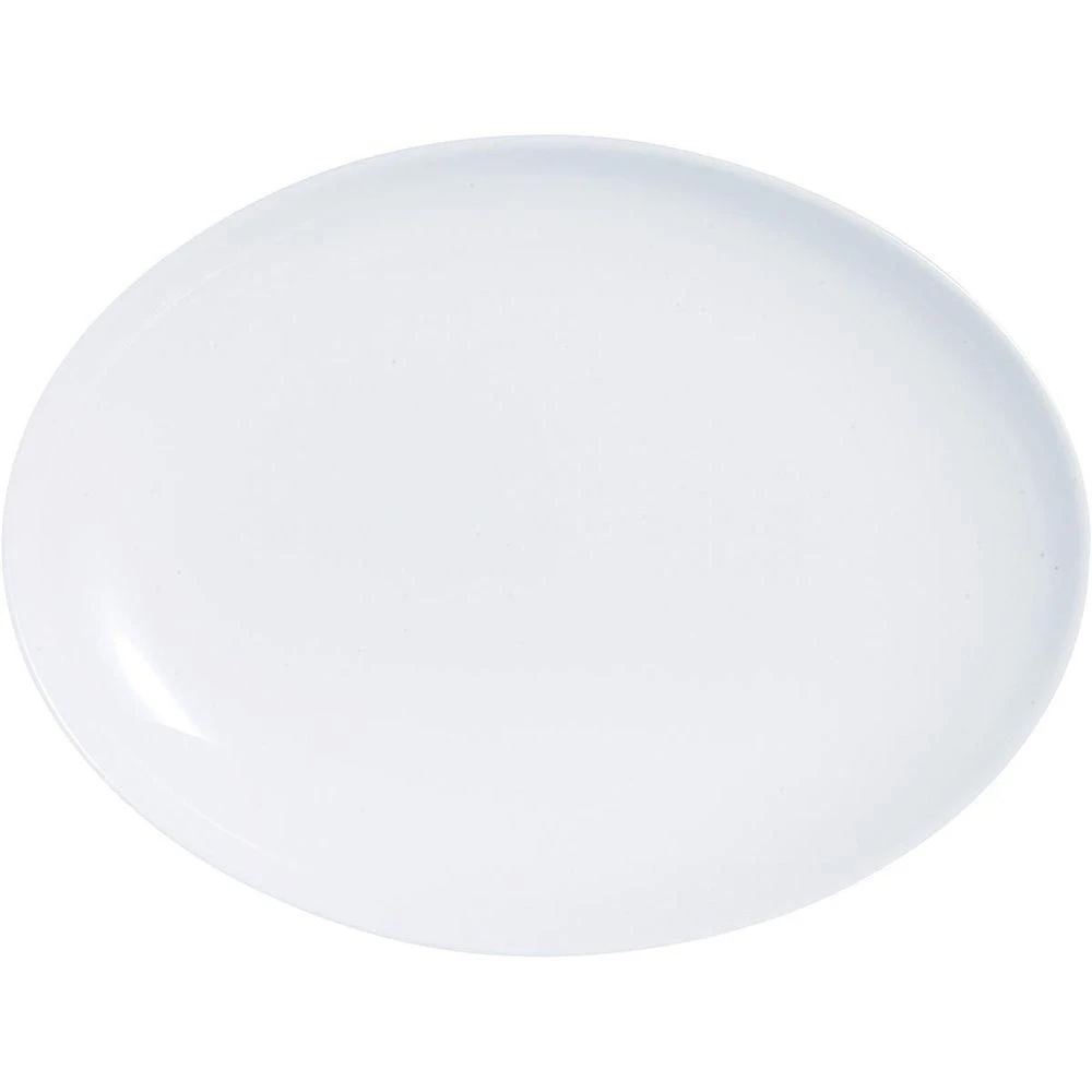 Luminarc Diwali Prato 3X25X33Cm Vidro Temperado Branco Oval
