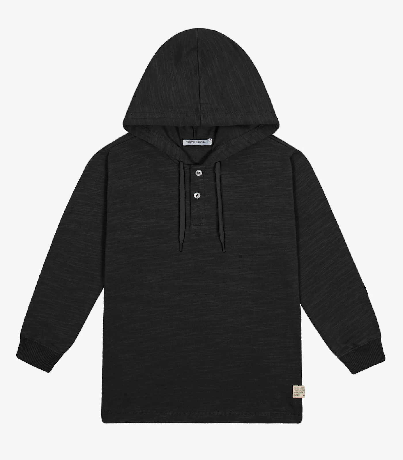Camiseta Com Capuz Masculina Flamé Trick Nick Preto