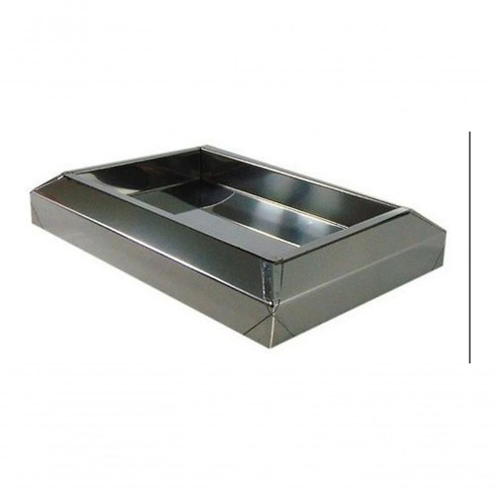 Cinzeiro de Chão Kit 13 Bituqueira Fumódromo em Aço Inox 6,5CM X 33CM X 23,5CM Inox Higipack