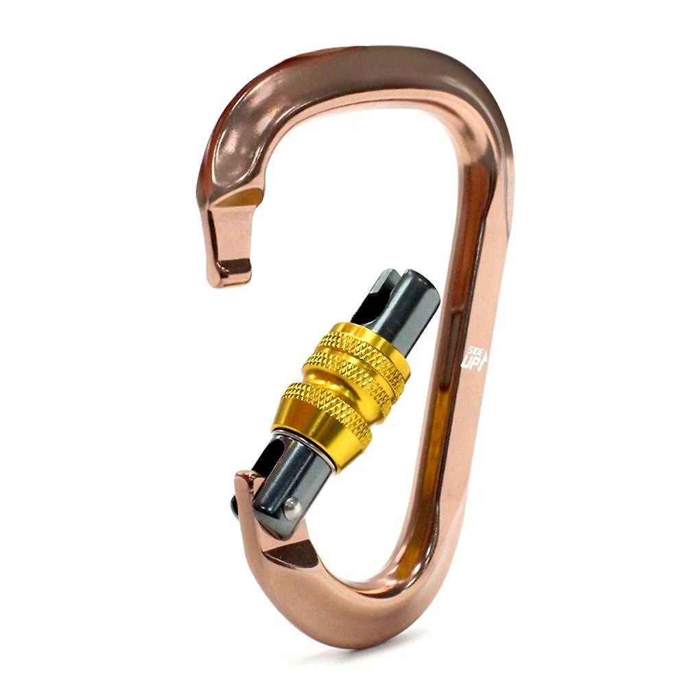 Mosquetão Hms 24kn Sideup Trava Rosca Bronze Ce En Nbr