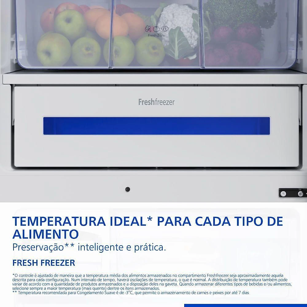 Geladeira Intuitive+ Panasonic BB71 Frost Free Inverter 511L Black Glass - NR-BB71GV7B NR-BB71GV7BB 220V