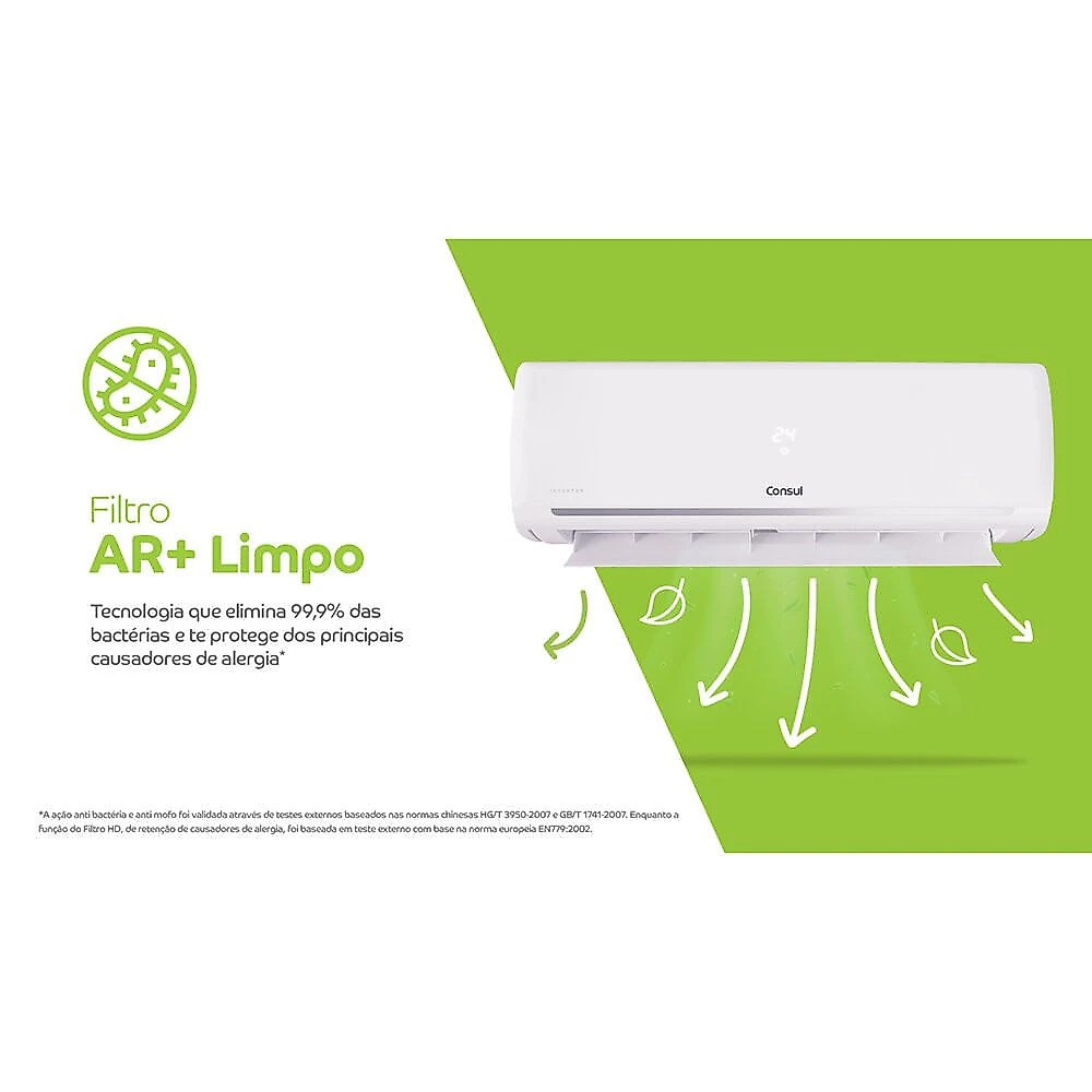 Ar-Condicionado Split CBR09CB Inverter Reverso 9000 BTUS Consul Branco - 220V