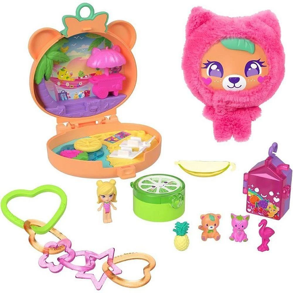 Boneca Polly Pocket Micro Conjunto Ursinho de Pelúcia Mattel