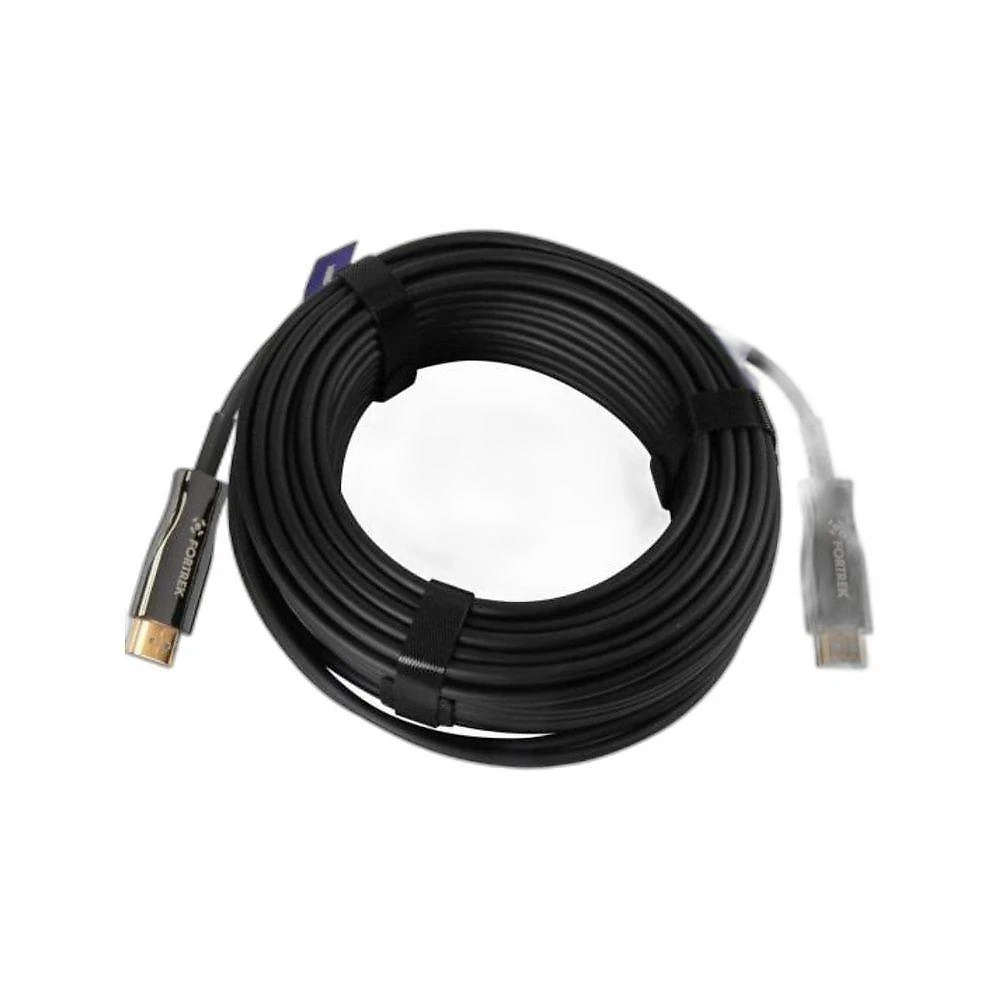 Cabo HDMI Fibra Óptica 4K FK782C 20 Metros HDMI Macho Banhado a Ouro Preto 2 Flex