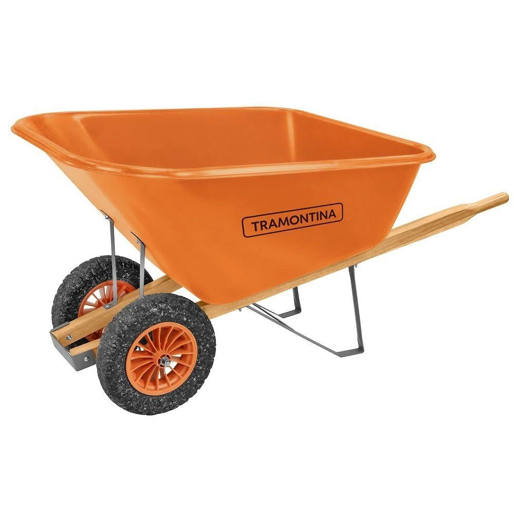 Carrinho De Mão Tramontina Caçamba Plástica Extrafunda 200l