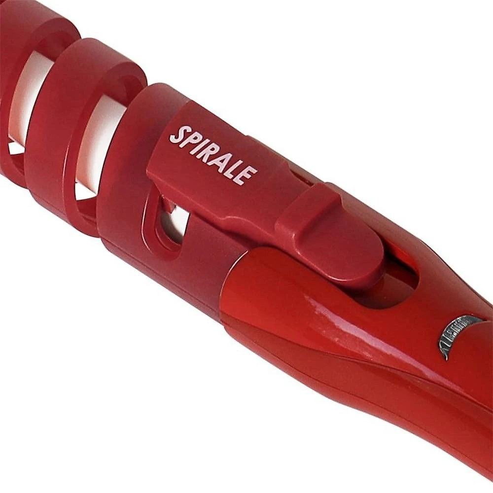 Modelador de Cachos Gama Spirale Lichia com Ponta Fria, Vermelho, Bivolt