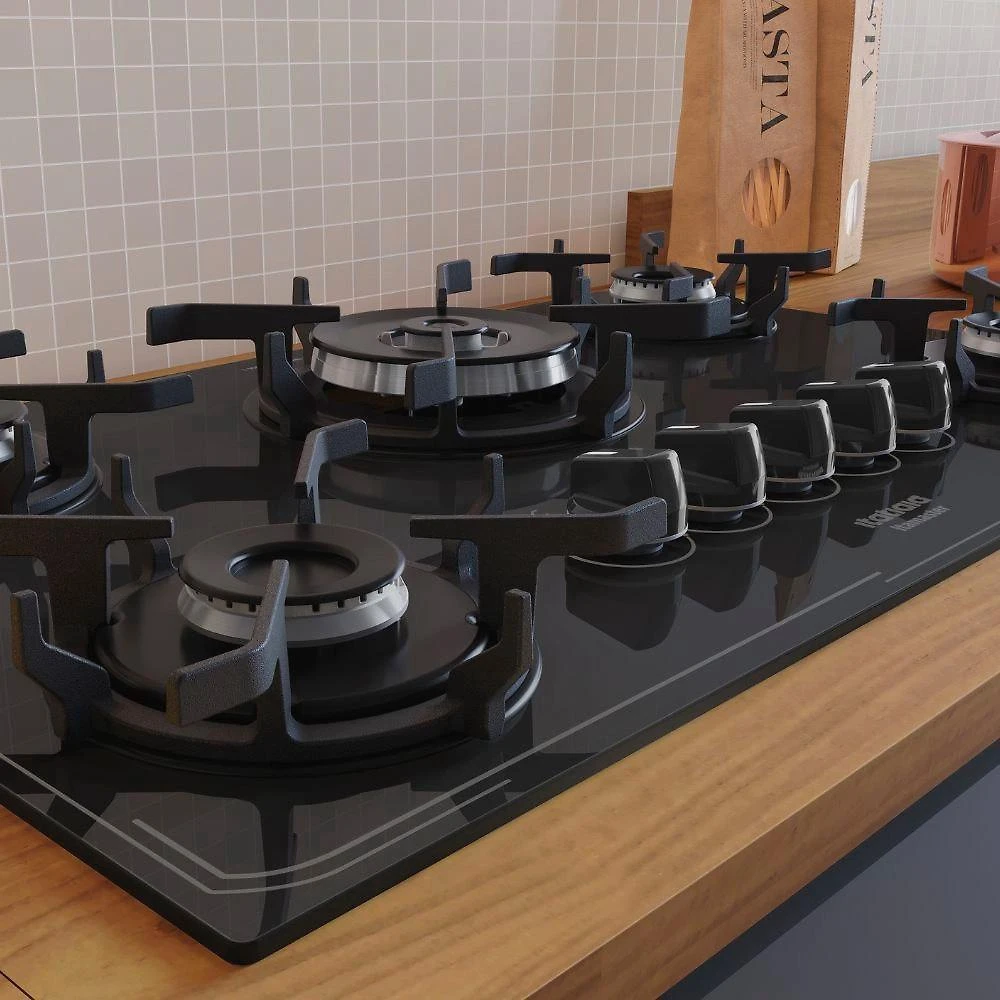 Miniatura Fogão Cooktop Itatiaia Itamaster 4 Bocas Tripla Chamas