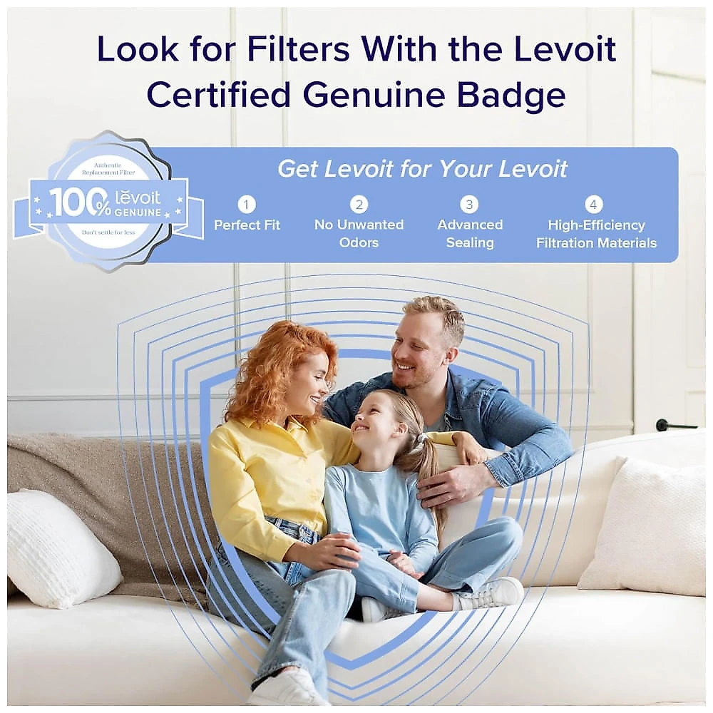 Purificador de Ar Inteligente Levoit Branco WiFi Alexa Filtro Multicamadas CADR 141 CFM Core 300S