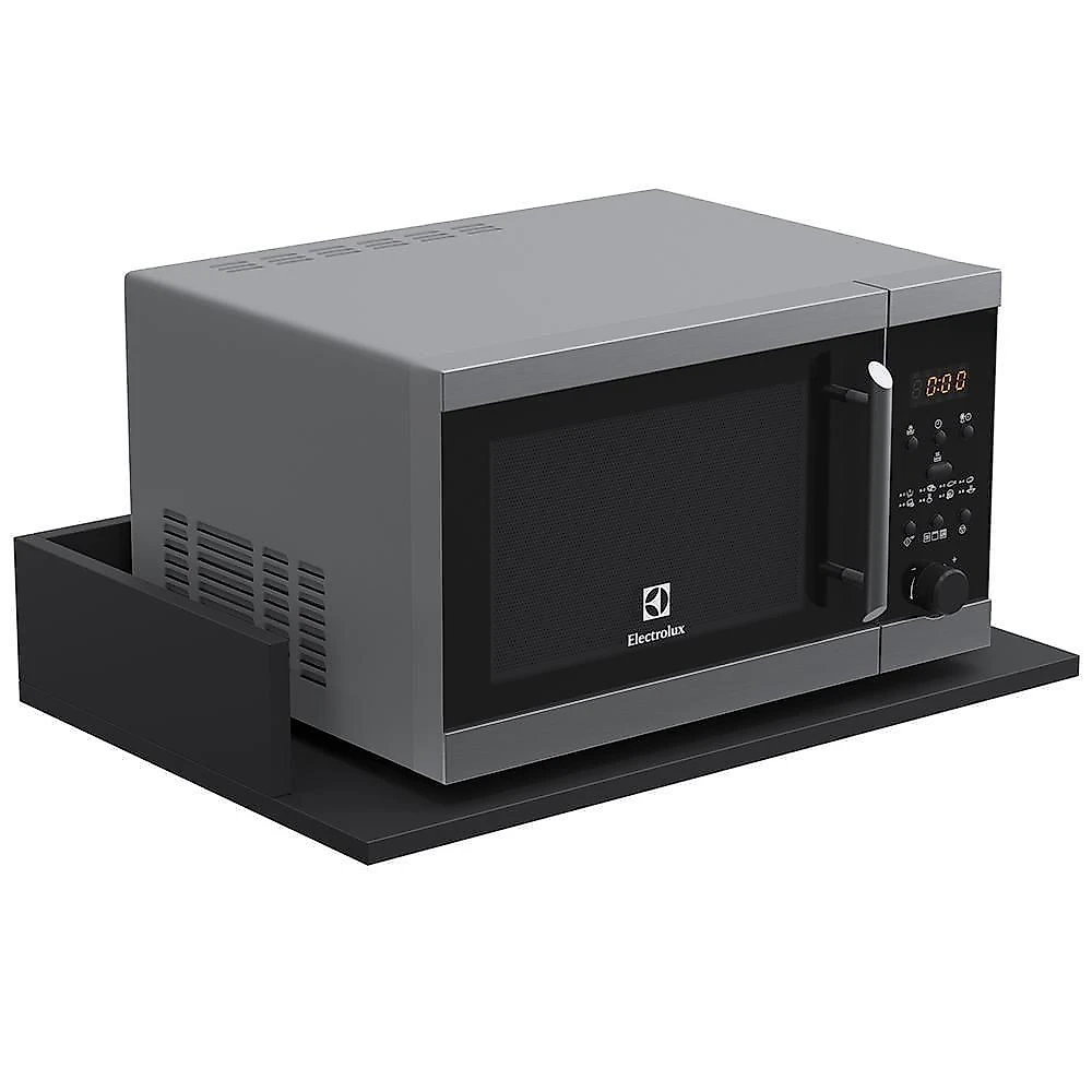 Kit 3 Suportes Suspensos Para Micro-Ondas 60X40cm Preto