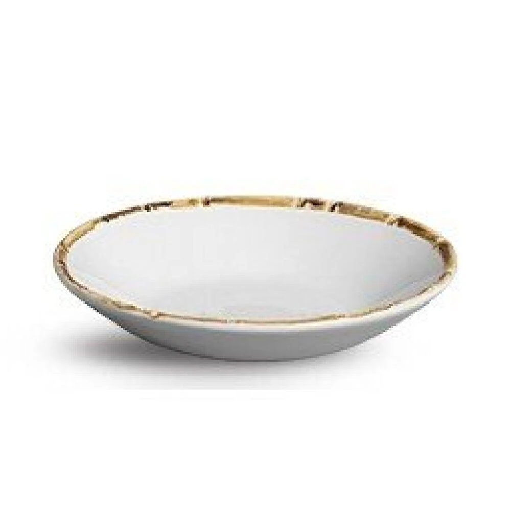 Jogo 8 Pratos Fundo Bowl Coup Cerâmica Bambu Scalla 20cm