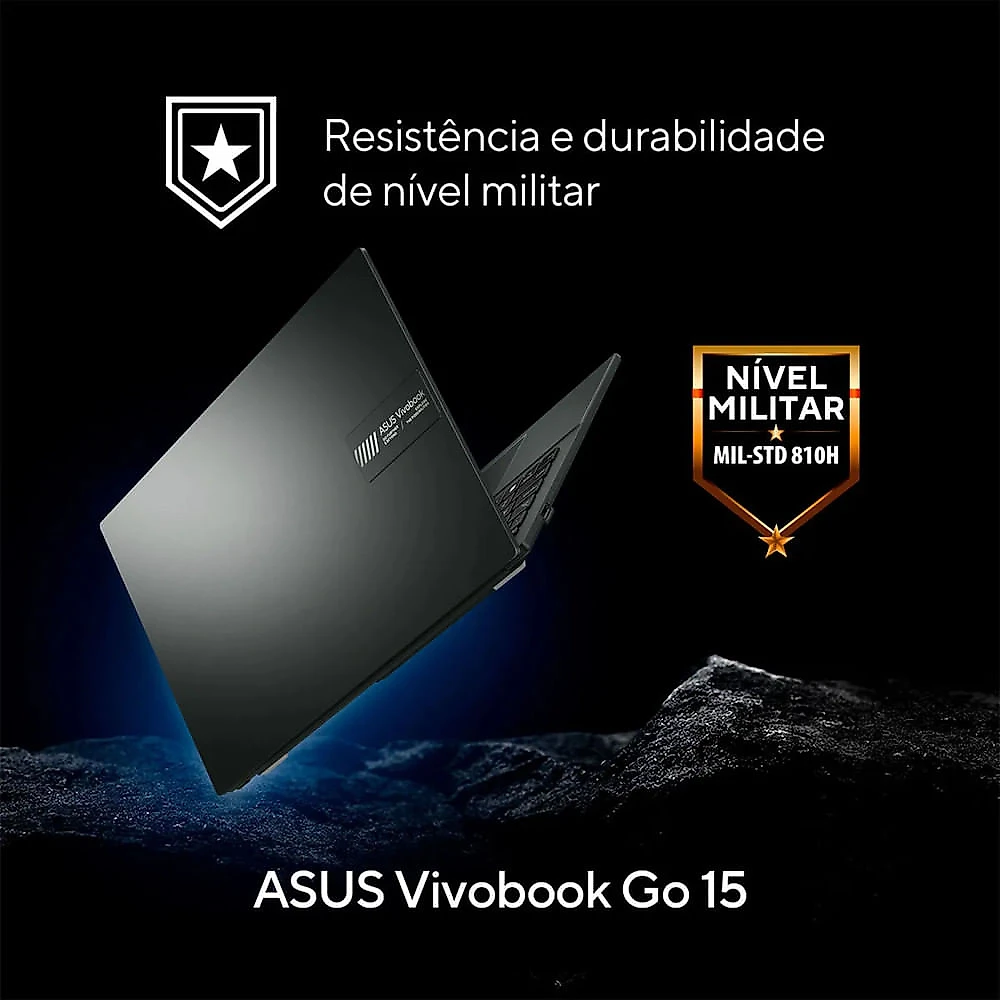 Notebook Vivobook Go 15 8GB 512GB W11 NJ836W Asus Mixed Black