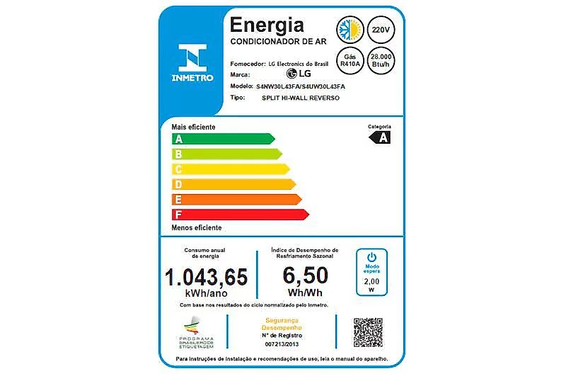 Ar-Condicionado Split Inverter LG Dual Voice 30.000 BTus Quente/Frio S4-W30L43FA 220V 220V