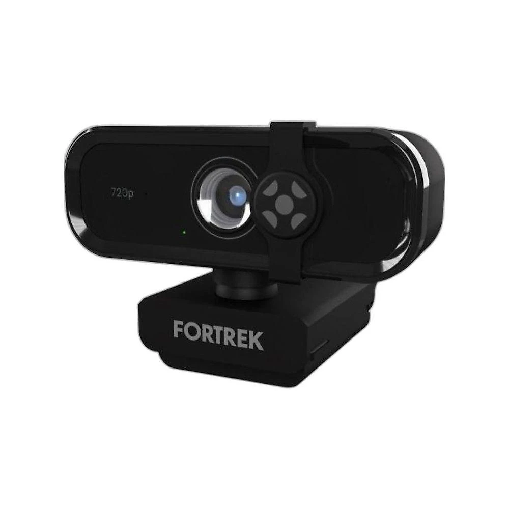 Webcam Vision 10 720p 30fps com FOV 90 graus  e Cancelamento de Ruído Preto Fortrek webcontinental-7898554608932