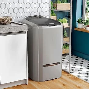 Tanquinho de Roupas Semiautomático 20,1Kg Colormaq LCS20 com 6 Programas de Lavagem e Reúso de Água - Prata 110V