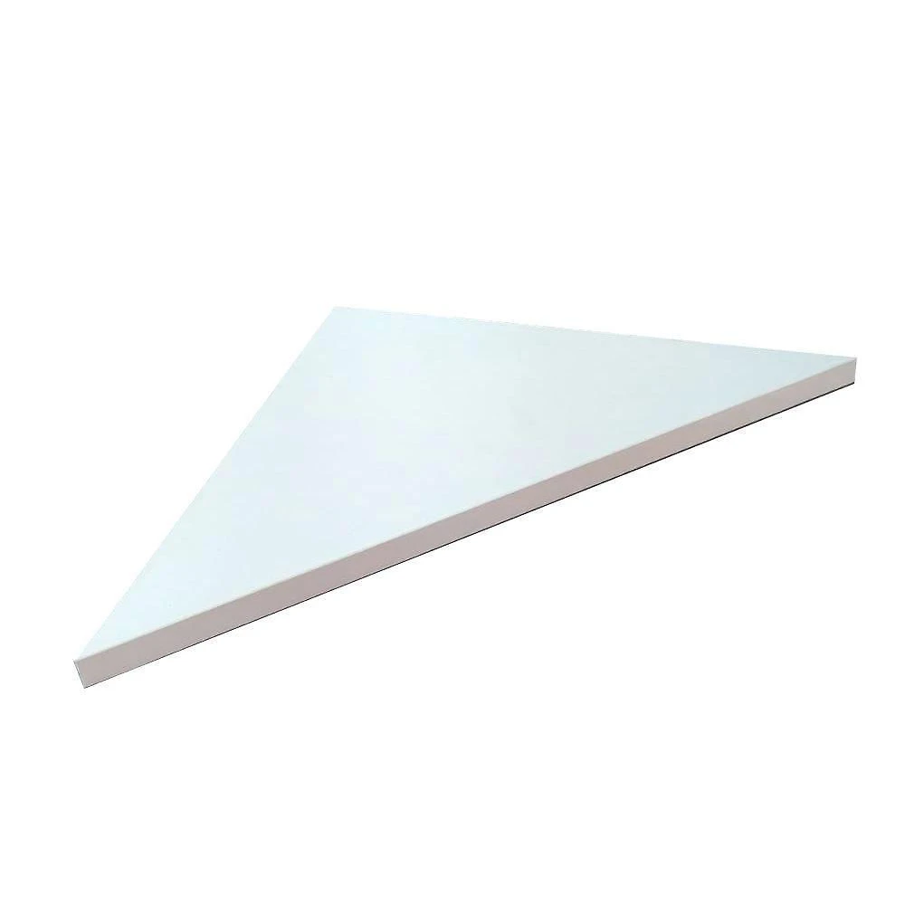 Prateleira de Canto F031 42x30CM MDF para Organização de Ambientes Branco