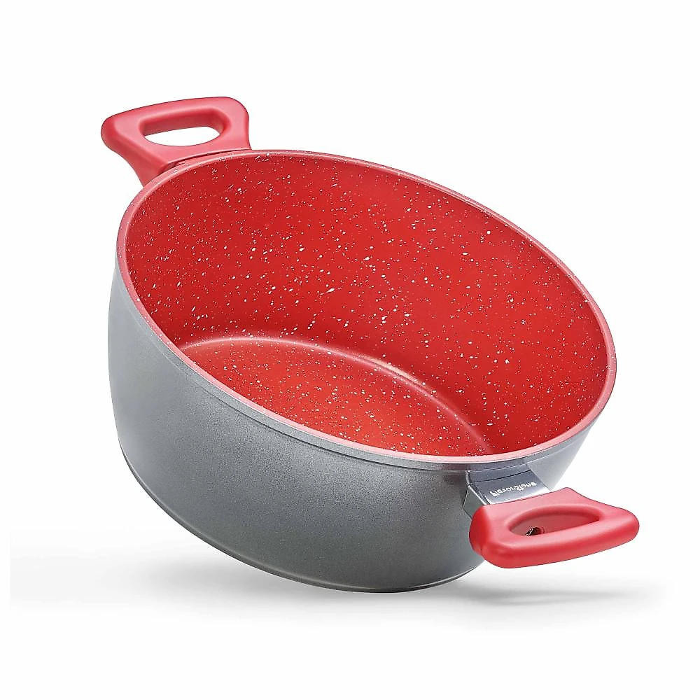 Panela polishop family size 24cm vermelho