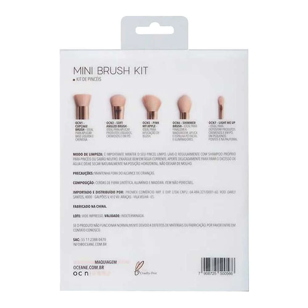 Océane mini brush kit com 5 pincéis