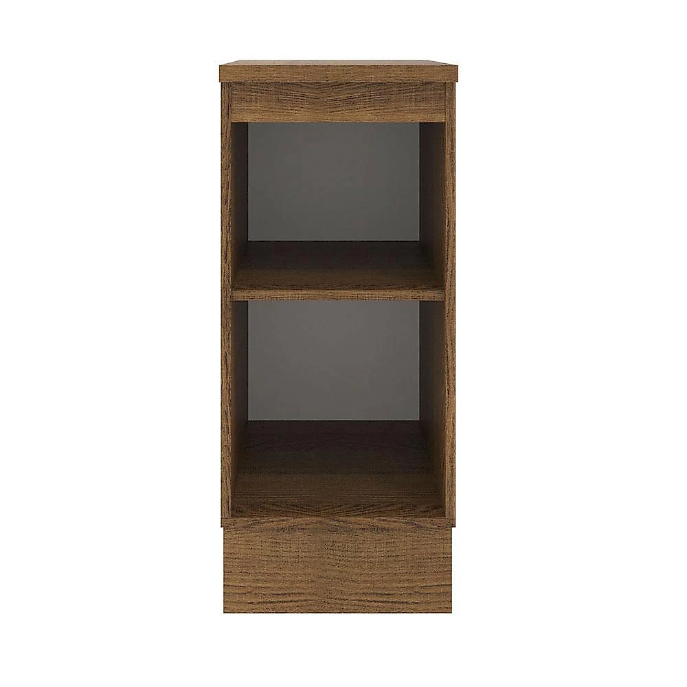 Balcão armário de cozinha 35 cm 1 porta rustic/branco agata madesa