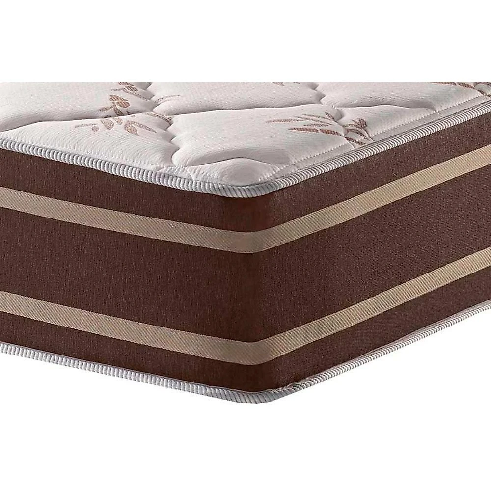 Conjunto Box Baú Queen Colchão Molas D Angelis Anjos Superlastic Duo Sono + Base Crc Suede Brown (158x198)